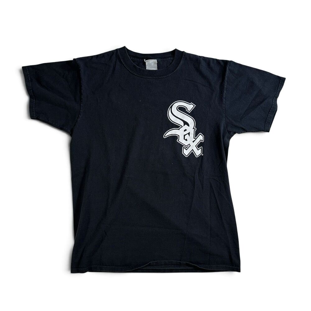 Vintage Chicago White Sox MLB Black T-Shirt Mens Large 90s, Nice Fade